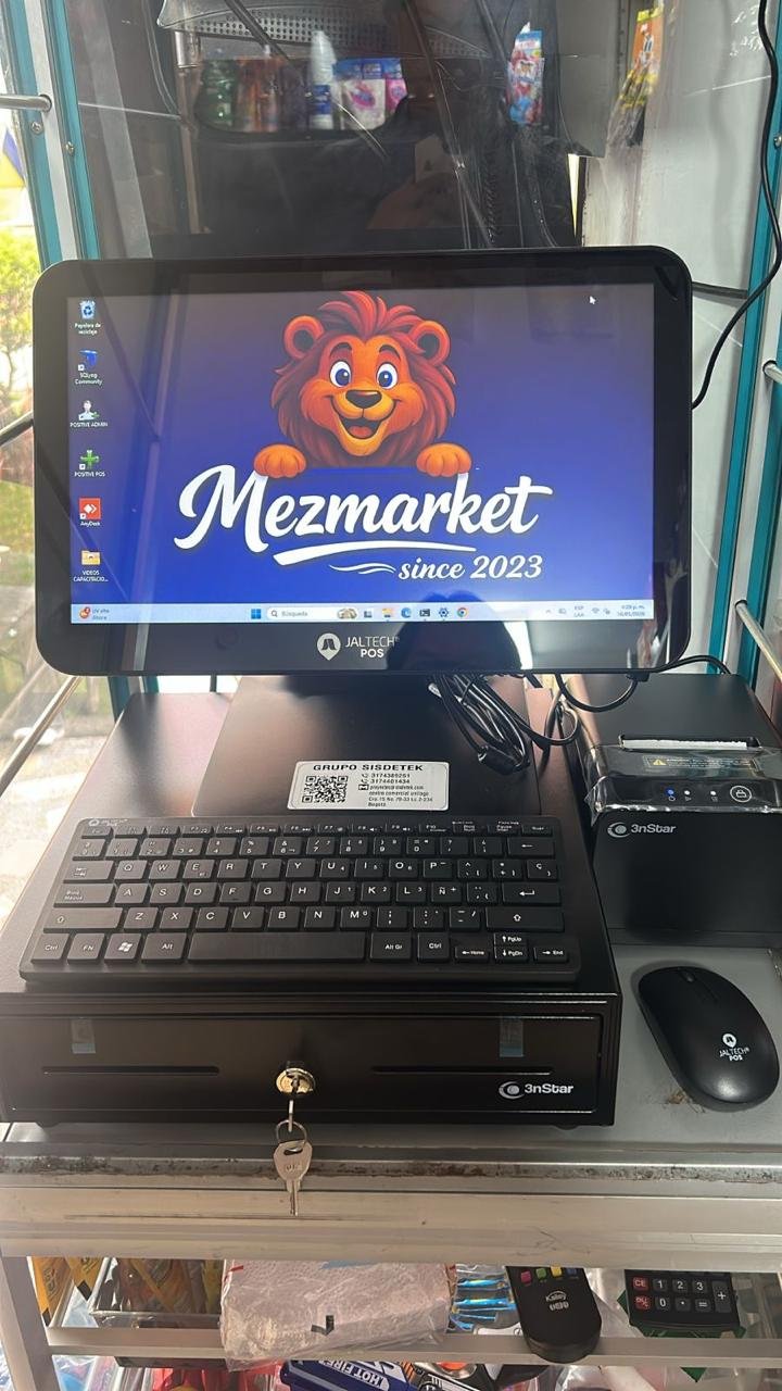 Punto de venta de Mezmarket con sistema Sisdetek