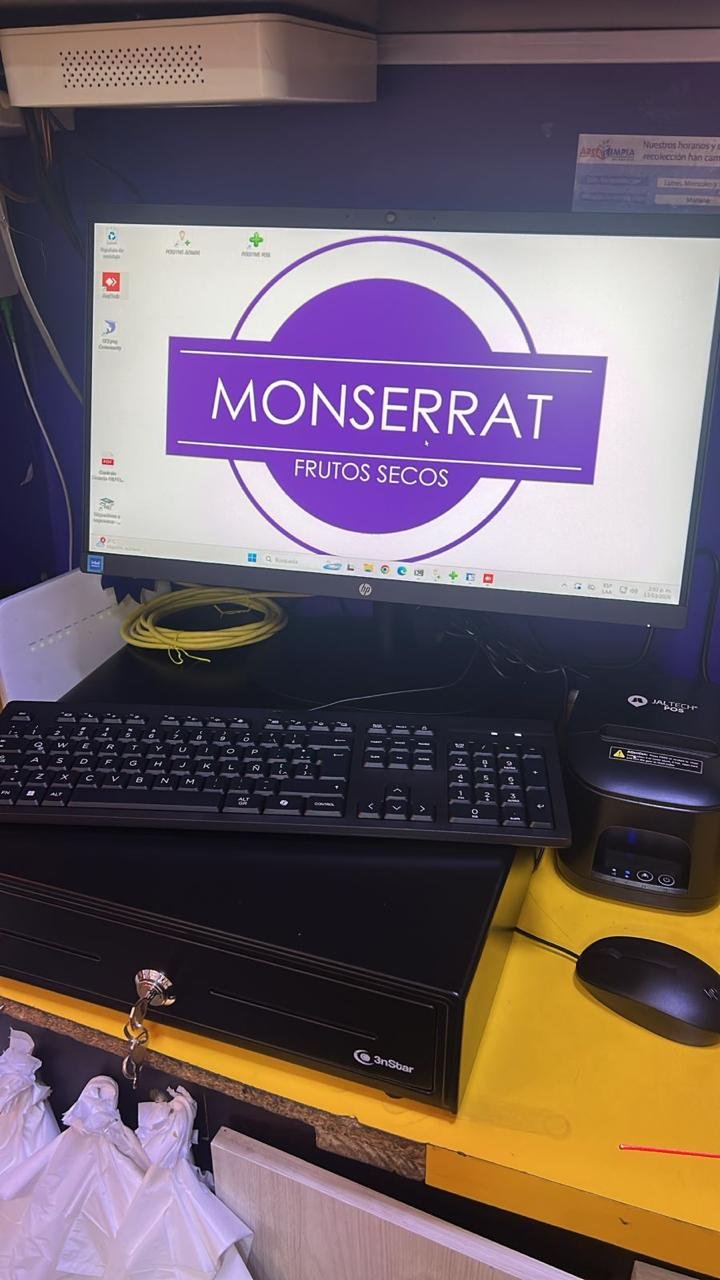 Punto de venta de Monserrat Frutos Secos con sistema Sisdetek