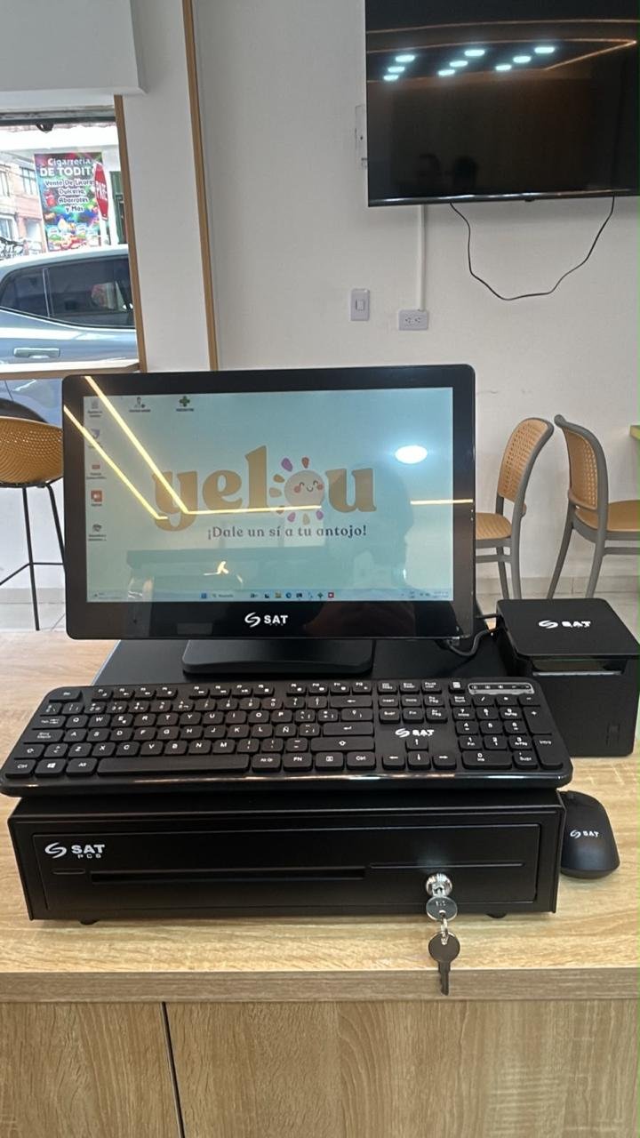 Punto de venta de Yelou con sistema Sisdetek